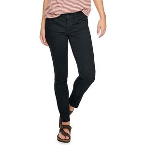 NWT Sonoma Women's Black Skinny, Mid-rise Jeans, 6P